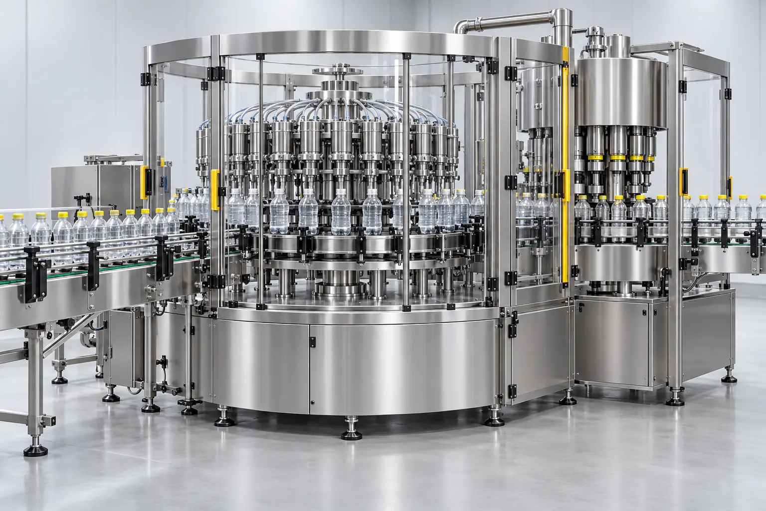 Original filling and capping equipment illustration
